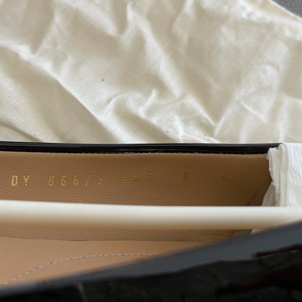 Salvatore Ferragamo Patent Bow Ballet Flats, Nero - Picture 5 of 6